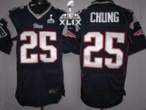Nike New England Patriots -25 Patrick Chung Navy Blue Team Color Super Bowl XLIX Mens Stitched NFL E