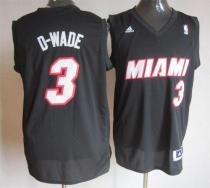 Miami Heat -3 Dwyane Wade Black WADE Fashion Stitched NBA Jersey Miami Heat -3 Dwyane Wade Black WADE Fashion Stitched NBA Jersey