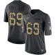 Green Bay Packers -69 David Bakhtiari Nike Anthracite 2016 Salute to Service Jersey
