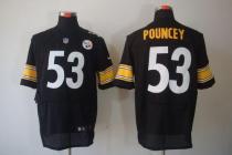 Nike Pittsburgh Steelers #53 Maurkice Pouncey Black Men's Stitched NFL Elite Jersey Nike Pittsburgh Steelers #53 Maurkice Pouncey Black Men's Stitched NFL Elite Jersey