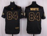 Nike Atlanta Falcons 84 Roddy White Black Stitched NFL Elite Pro Line Gold Collection Jersey