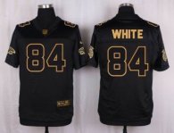 Nike Atlanta Falcons 84 Roddy White Black Stitched NFL Elite Pro Line Gold Collection Jersey