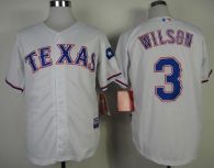 Texas Rangers #3 Russell Wilson White Cool Base Stitched MLB Jersey