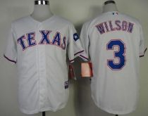 Texas Rangers #3 Russell Wilson White Cool Base Stitched MLB Jersey Texas Rangers #3 Russell Wilson White Cool Base Stitched MLB Jersey