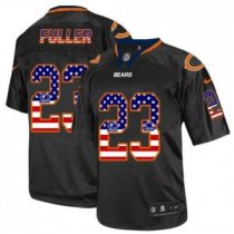 Nike Chicago Bears -23 Kyle Fuller Black NFL Elite USA Flag Fashion Jersey Nike Chicago Bears -23 Kyle Fuller Black NFL Elite USA Flag Fashion Jersey