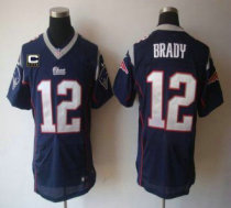 Nike Patriots -12 Tom Brady Navy Blue Team Color With C Patch Stitched NFL Elite Jersey Nike Patriots -12 Tom Brady Navy Blue Team Color With C Patch Stitched NFL Elite Jersey