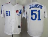 Mitchell And Ness Expos -51 Randy Johnson White Throwback Stitched MLB Jersey