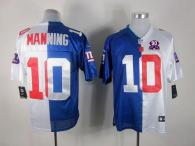 Nike New York Giants #10 Eli Manning Royal Blue White With 1925-2014 Season Patch Men's Stitched NFL