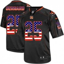Nike Cincinnati Bengals -25 Giovani Bernard Black NFL Elite USA Flag Fashion jersey Nike Cincinnati Bengals -25 Giovani Bernard Black NFL Elite USA Flag Fashion jersey