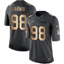 Nike Eagles -98 Connor Barwin Black Stitched NFL Limited Gold Salute To Service Jersey Nike Eagles -98 Connor Barwin Black Stitched NFL Limited Gold Salute To Service Jersey