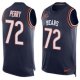 Nike Bears -72 William Perry Navy Blue Team Color Stitched NFL Limited Tank Top Jersey