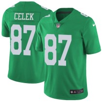 Nike Eagles -87 Brent Celek Green Stitched NFL Limited Rush Jersey Nike Eagles -87 Brent Celek Green Stitched NFL Limited Rush Jersey