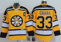 Boston Bruins -33 Zdeno Chara Yellow Stitched NHL Jersey Boston Bruins -33 Zdeno Chara Yellow Stitched NHL Jersey