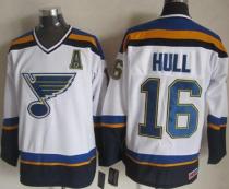 St Louis Blues -16 Brett Hull White Navy CCM Throwback Stitched NHL Jersey St Louis Blues -16 Brett Hull White Navy CCM Throwback Stitched NHL Jersey