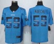2015 New Nike Carolina Panthers Panthers -59 Luke Kuechly Pro Line Blue Fashion Strobe Jersey 2015 New Nike Carolina Panthers Panthers -59 Luke Kuechly Pro Line Blue Fashion Strobe Jersey