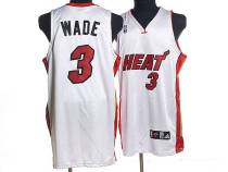 Miami Heat -3 Dwyane Wade Stitched White NBA Jersey Miami Heat -3 Dwyane Wade Stitched White NBA Jersey