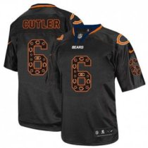 Nike Bears -6 Jay Cutler New Lights Out Black Stitched NFL Elite Jersey Nike Bears -6 Jay Cutler New Lights Out Black Stitched NFL Elite Jersey