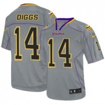 Nike Vikings -14 Stefon Diggs Lights Out Grey Stitched NFL Elite Jersey Nike Vikings -14 Stefon Diggs Lights Out Grey Stitched NFL Elite Jersey