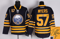 Autographed Buffalo Sabres -57 Tyler Myers Stitched Blue Third NHL Jersey Autographed Buffalo Sabres -57 Tyler Myers Stitched Blue Third NHL Jersey
