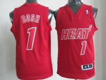 Miami Heat -1 Chris Bosh Red Big Color Fashion Stitched NBA Jersey Miami Heat -1 Chris Bosh Red Big Color Fashion Stitched NBA Jersey