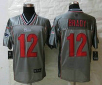 NEW New England Patriots 12 Tom Brady Grey Vapor Elite Jerseys NEW New England Patriots 12 Tom Brady Grey Vapor Elite Jerseys
