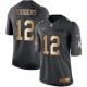 Nike Packers -12 Aaron Rodgers Black Stitched NFL Limited Gold Salute To Service Jersey