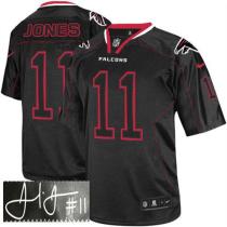 Nike Falcons -11 Julio Jones Lights Out Black Men's Stitched NFL Elite Autographed Jersey Nike Falcons -11 Julio Jones Lights Out Black Men's Stitched NFL Elite Autographed Jersey
