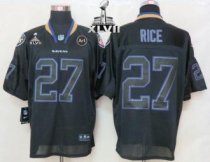 Nike Ravens -27 Ray Rice Lights Out Black Super Bowl XLVII Stitched NFL Elite Jersey Nike Ravens -27 Ray Rice Lights Out Black Super Bowl XLVII Stitched NFL Elite Jersey