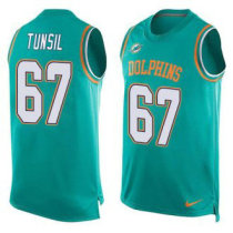 Nike Dolphins -67 Laremy Tunsil Aqua Green Team Color Stitched NFL Limited Tank Top Jersey Nike Dolphins -67 Laremy Tunsil Aqua Green Team Color Stitched NFL Limited Tank Top Jersey