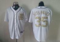 Detroit Tigers #35 Justin Verlander White USMC Cool Base Stitched MLB Jersey