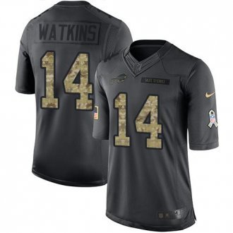 Buffalo Bills -14 Sammy Watkins Nike Anthracite 2016 Salute to Service Jersey