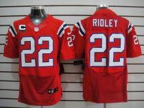 Nike New England Patriots -22 Stevan Ridley Red Alternate With C Patch Mens Stitched NFL Elite Jerse