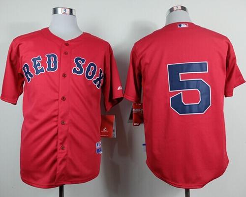 Boston Red Sox #5 Allen Craig Red Cool Base Stitched MLB Jersey