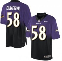 Nike Ravens -58 Elvis Dumervil Purple Black Stitched NFL Elite Fadeaway Fashion Jersey Nike Ravens -58 Elvis Dumervil Purple Black Stitched NFL Elite Fadeaway Fashion Jersey