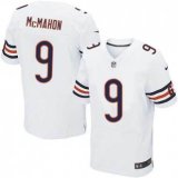 Nike Chicago Bears -9 White Mcmahon Elite Jersey