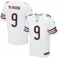 Nike Chicago Bears -9 White Mcmahon Elite Jersey