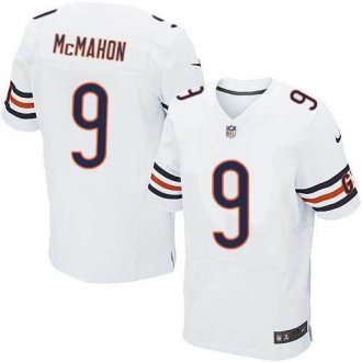 Nike Chicago Bears -9 White Mcmahon Elite Jersey