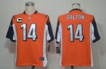 Nike Bengals -14 Andy Dalton Orange Alternate With C Patch Stitched NFL Game Jersey Nike Bengals -14 Andy Dalton Orange Alternate With C Patch Stitched NFL Game Jersey