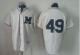 Milwaukee Brewers -49 Yovani Gallardo Cream 1913 Turn Back The Clock Stitched MLB Jersey