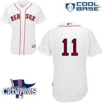 Boston Red Sox #11 Clay Buchholz White Cool Base 2013 World Series Champions Patch Stitched MLB Jers Boston Red Sox #11 Clay Buchholz White Cool Base 2013 World Series Champions Patch Stitched MLB Jers