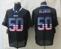 New Nike Buffalo Bills -50 Kiko Alonso USA Flag Fashion Black Elite Jersey New Nike Buffalo Bills -50 Kiko Alonso USA Flag Fashion Black Elite Jersey