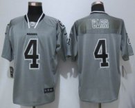 Nike Okaland Raiders -4 Derek Carr Lights Out Grey Elite Jerseys