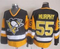 Pittsburgh Penguins -55 Larry Murphy Black CCM Throwback Stitched NHL Jersey