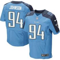 Nike Titans -94 Austin Johnson Light Blue Team Color Stitched NFL Elite Jersey Nike Titans -94 Austin Johnson Light Blue Team Color Stitched NFL Elite Jersey