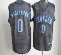 Oklahoma City Thunder -0 Russell Westbrook Black Rhythm Fashion Stitched NBA Jersey
