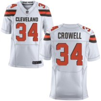 Nike Browns -34 Isaiah Crowell White Stitched NFL New Elite Jersey Nike Browns -34 Isaiah Crowell White Stitched NFL New Elite Jersey