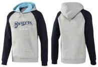 Milwaukee Brewers Pullover Hoodie Grey Blue