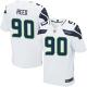Nike Seahawks -90 Jarran Reed White Stitched NFL Elite Jersey