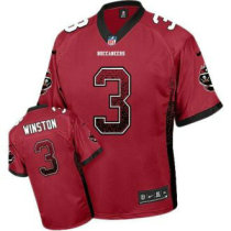 Nike Tampa Bay Buccaneers -3 Jameis Winston Red Team Color Stitched NFL Elite Drift Fashion Jersey Nike Tampa Bay Buccaneers -3 Jameis Winston Red Team Color Stitched NFL Elite Drift Fashion Jersey