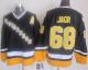 Pittsburgh Penguins -68 Jaromir Jagr Black Yellow CCM Throwback Stitched NHL Jersey